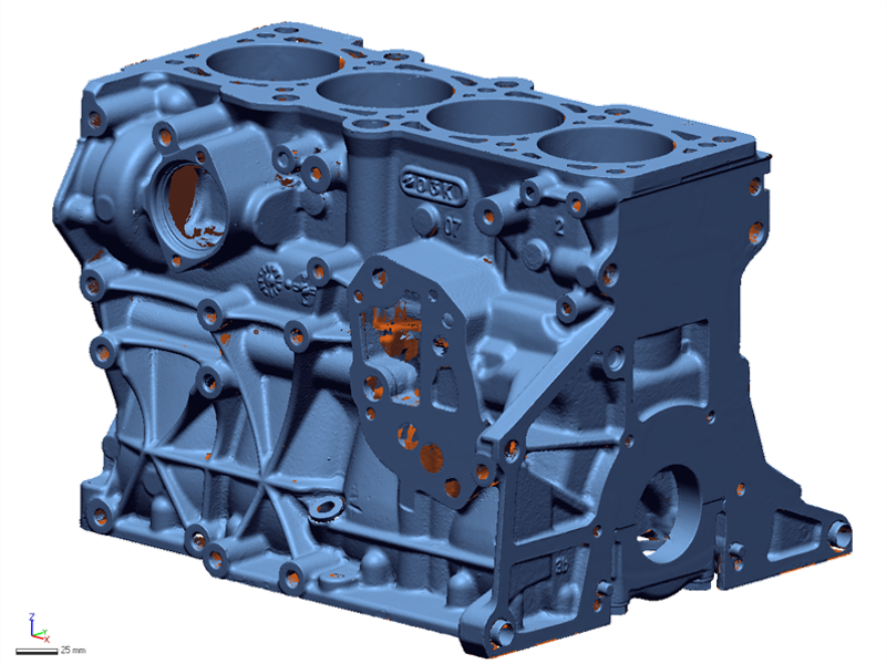 Malla bloque motor
